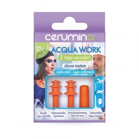 Dopuri pentru urechi din silicon Aqua Work Cerumina – protectie impotriva apei si zgomotului