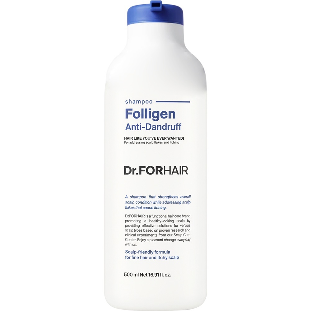 Dr. FORHAIR Folligen Anti-Dandruff Shampoo sampon - revitalizare si rezistenta, 500 ml