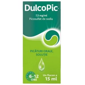 Dulcopic 7,5mg/ml picaturi orale solutie, 15ml, Opella