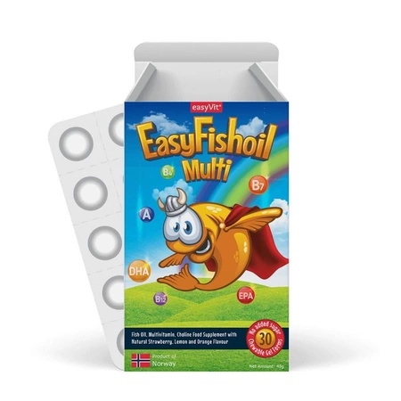 Easy FishOil Multivitamine si Omega 3, 30 comprimate, EasyVit
