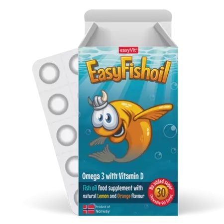Easy FishOil Vitamina D si Omega 3, 30 comprimate, EasyVit