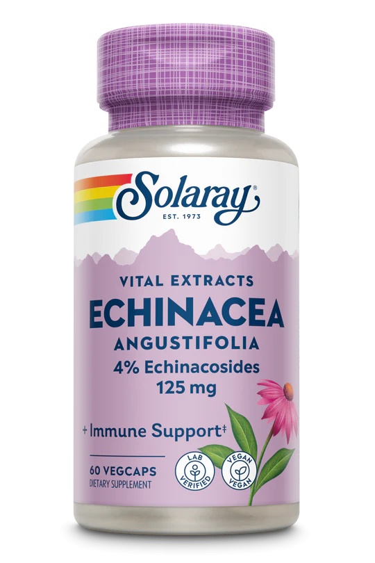 Echinacea Angustifolia 125mg 60 capsule vegetale, Solaray