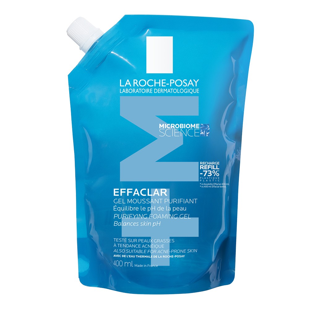 Effaclar Gel Spumant Refill +M 400ml – Rezerva curatare ten acneic | La Roche-Posay