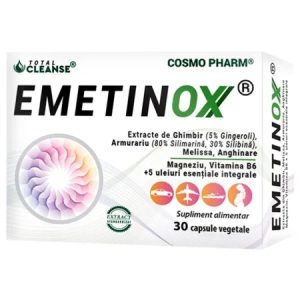 Emetinox, 30 capsule vegetale, Cosmopharm