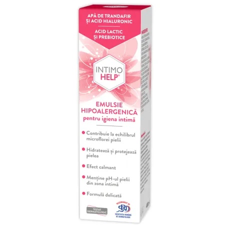 Emulsie hipoalergenica pentru igiena intima IntimoHelp, 400 ml – Zdrovit