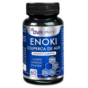 Enoki - ciuperca de aur, 60 capsule, DVR Pharm