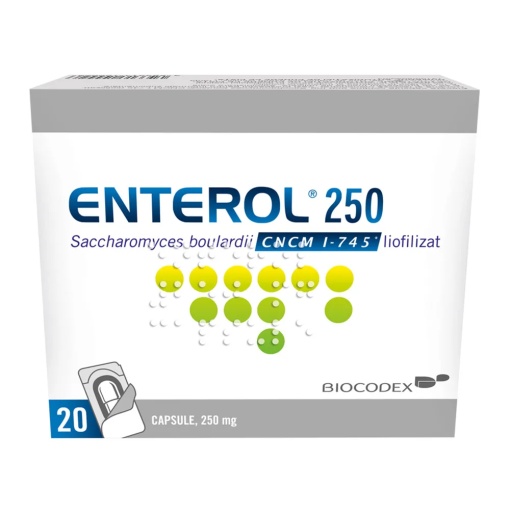 ENTEROL 250 mg X 20 CAPS. BIOCODEX