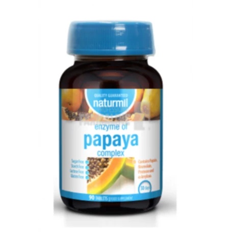 Enzime Papaya Complex, 90 tablete Naturmil