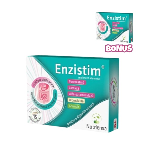 Enzistim, 15 comprimate gastrorezistente