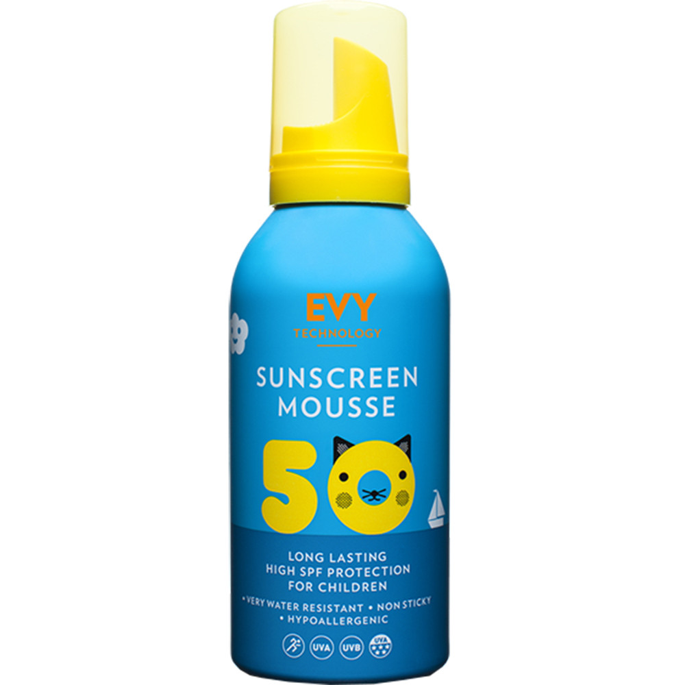 EVY TECHNOLOGY Sunscreen mousse copii SPF50+ x150ml