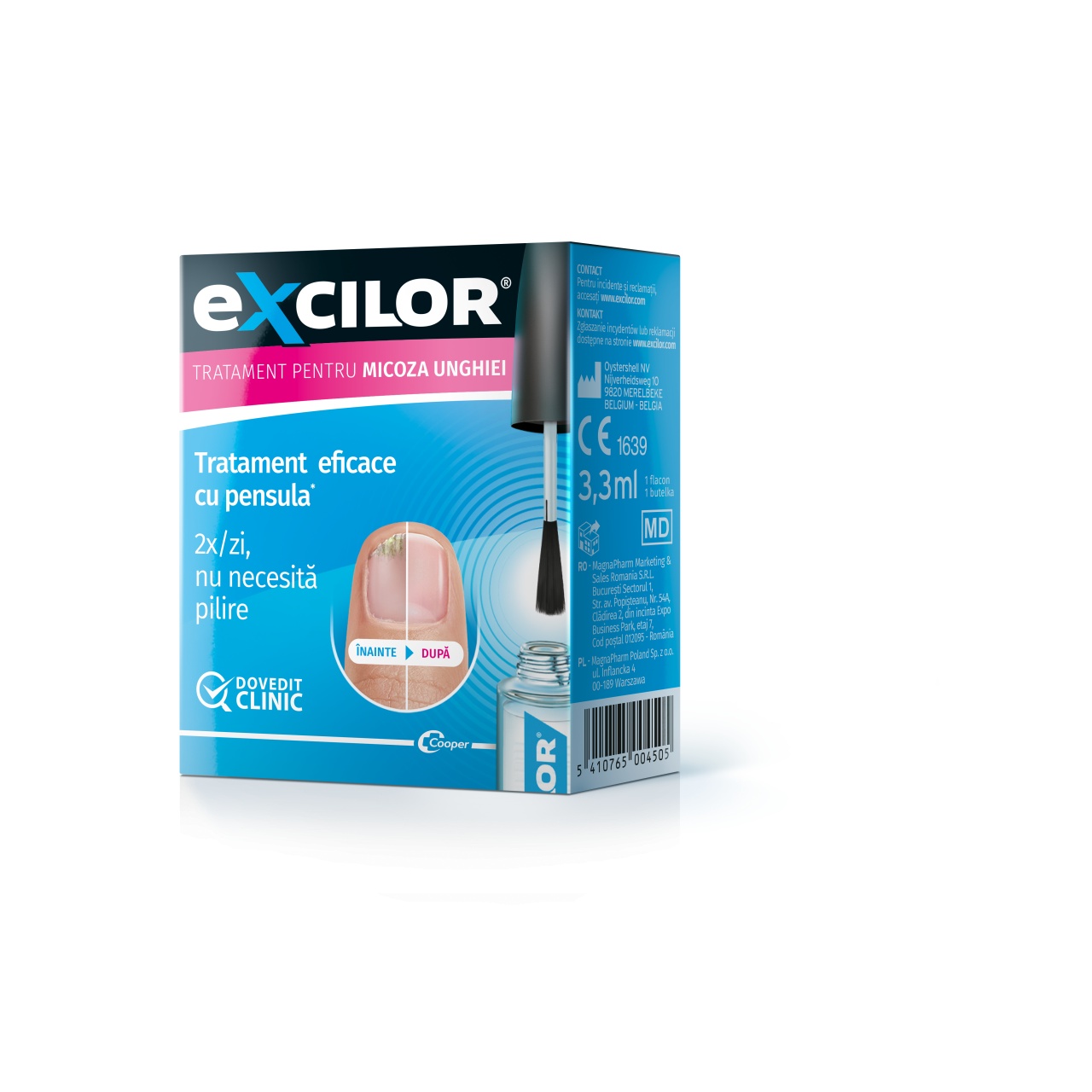 Excilor solutie tratament pentru micoza unghiei, 3,3 ml, Excilor