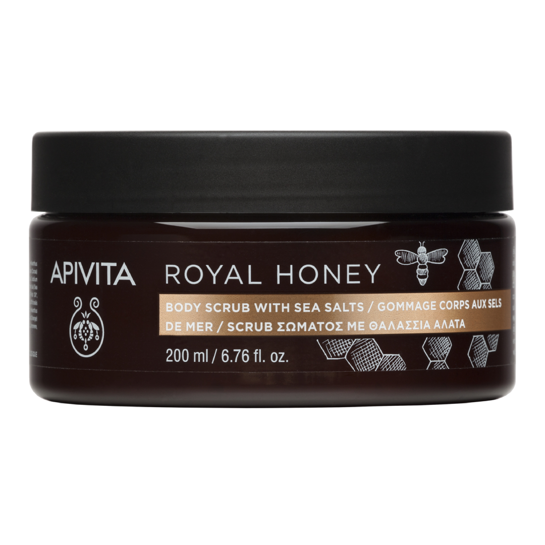 exfoliant pentru corp cu miere royal honey 200 ml apivita.png