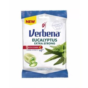 Extra Strong Eucalipt și Vitamina C, dropsuri, 60g, Verbena
