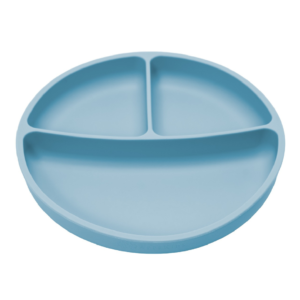 farfurie compartimentata din silicon cu ventuza 6 luni aqua blue appekids.png