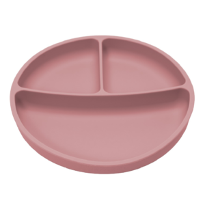 farfurie compartimentata din silicon cu ventuza 6 luni old rose appekids.png