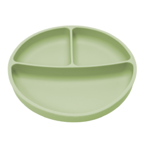 farfurie compartimentata din silicon cu ventuza 6 luni raw green appekids.png