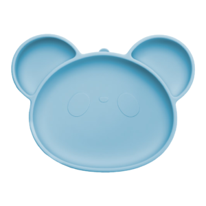 farfurie din silicon cu ventuza panda 6 luni bleu appekids.png