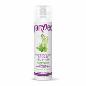 Farmec Antiperspirant Picioare Deo-Fresh cu Ceai Verde 150ml