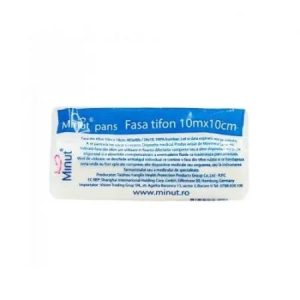 Fasa din tifon 10cm x 10m, 1 bucata, Minut