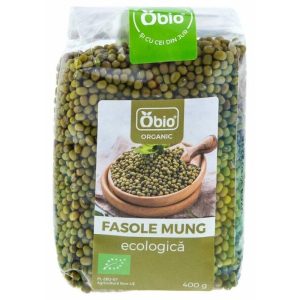 Fasole mung bio, 400g, Obio