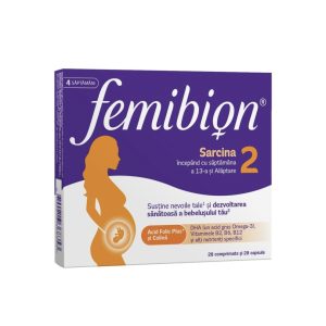 Femibion 2 sarcina si alaptare, 28 cp + 28 cps, Dr. Reddys