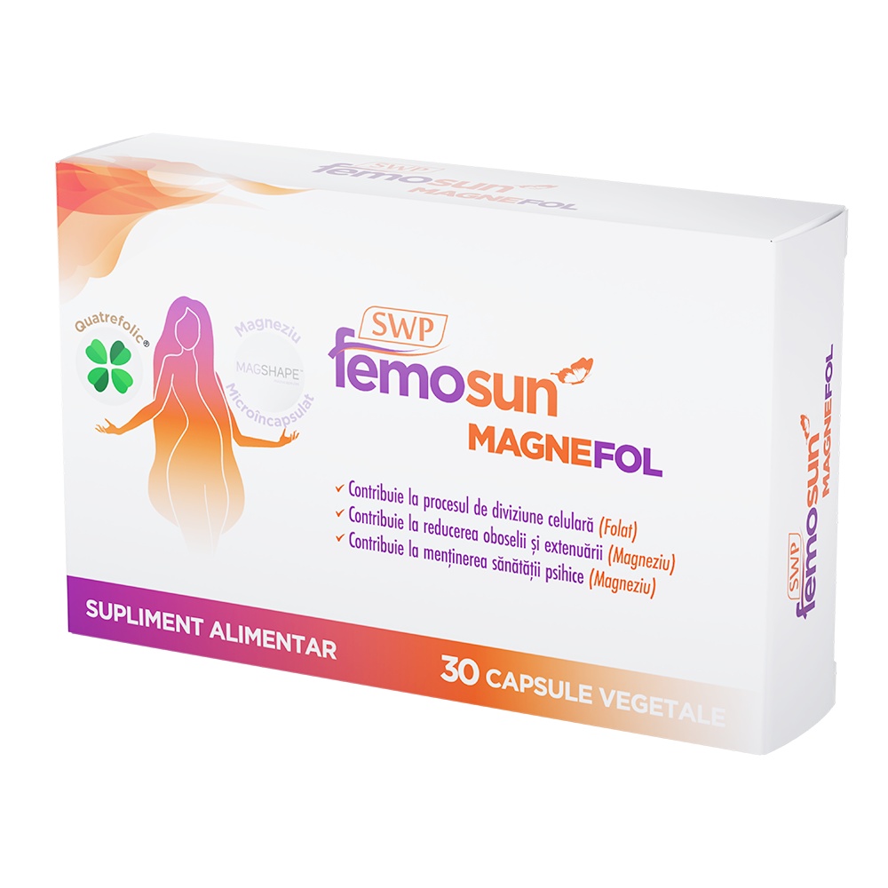 Femosun Magnefol, 30 capsule vegetale, Sun Wave Pharma
