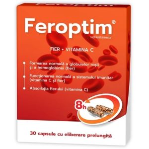 Feroptim, 30 capsule cu eliberare prelungita, Zdrovit