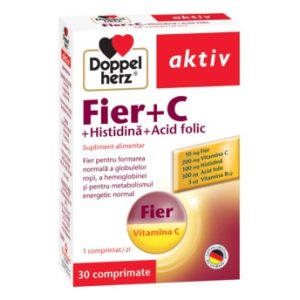 Fier + C + Histidina + Acid Folic, 30 comprimate, Doppelherz