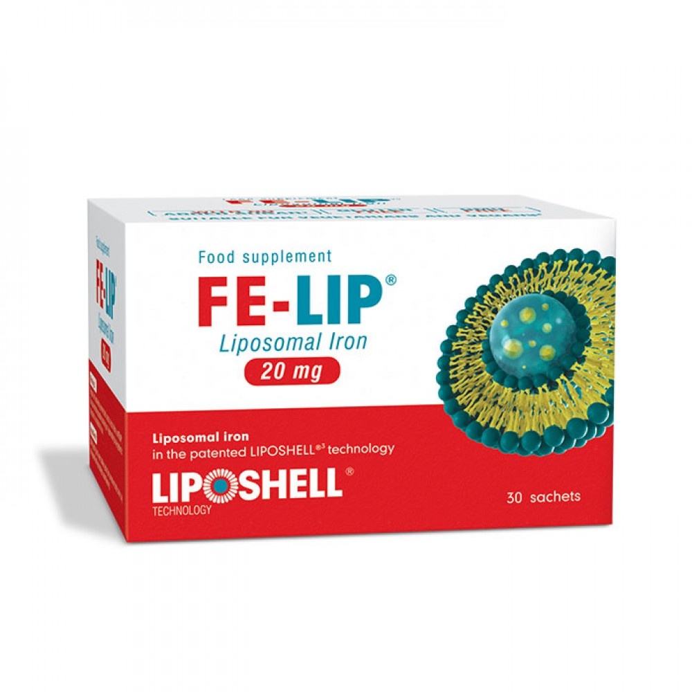 Fier Lipozomal 20mg, 30 plicuri, Liposhell