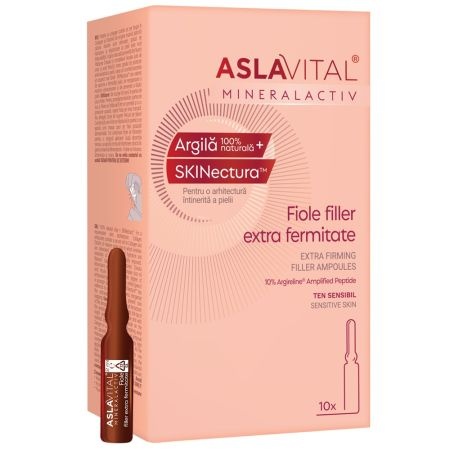 Fiole filler extra fermitate Mineralactiv, 10 fiole x 2 ml, Aslavital