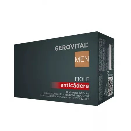 Fiolele Gerovital Men Anticadere 10x10 ml