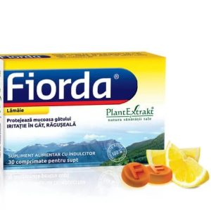 Fiorda cu aroma de lamaie, 30 comprimate, Plant Extrakt