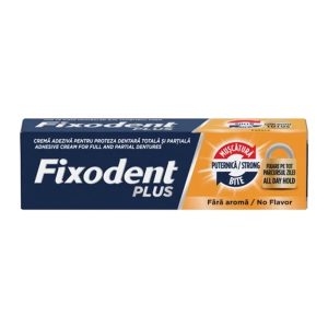 Fixodent Plus crema adeziva muscatura puternica, 40g