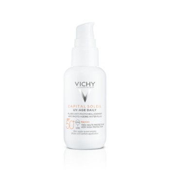 Fluid colorat UV-AGE Daily cu actiune impotriva foto-imbatranirii tenului Capital Soleil SPF50+, 40ml, Vichy