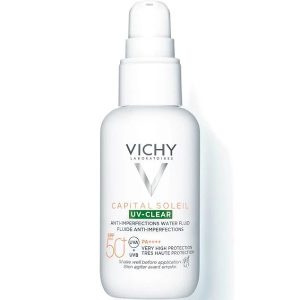 Fluid cu protectie solara pentru fata UV Clear Capital Soleil SPF50+, 40ml, Vichy