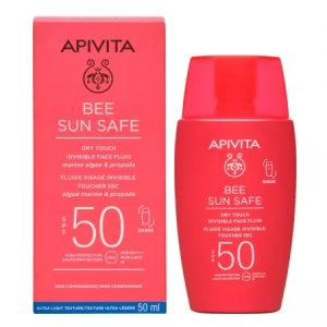Fluid invizibil pentru fata cu protectie solara SPF50 Bee Sun Safe, 50ml, Apivita