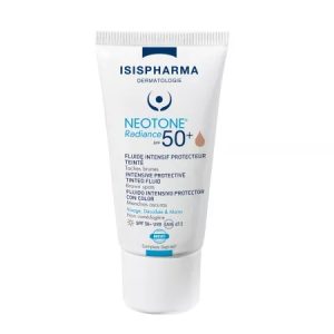 Fluid nuantator pentru piele pigmentata cu SPF50+ Neotone Radiance, 30ml, Isis Pharma