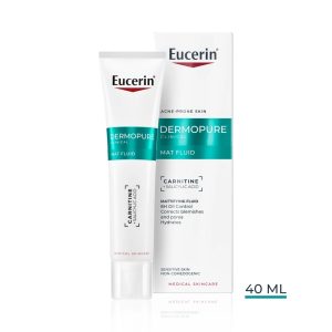 Fluid pentru fata matifiant cu acid salicilic Dermo Pure, 40ml, Eucerin