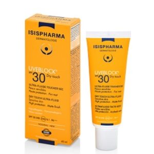 Fluid protector cu efect matifiant UVEBLOCK SPF30 Dry Touch, 40 ml, Isis Pharma