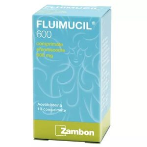 Fluimucil 600mg, 10 comprimate efervescente, Dr. Reddy's