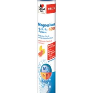 Magneziu 400 + B1 + B6 + B12 + Acid Folic, 15 comprimate efervescente, Doppelherz