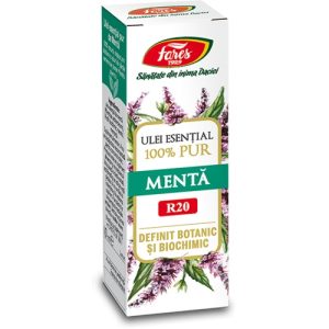 Ulei esential de menta R20, 10ml, Fares