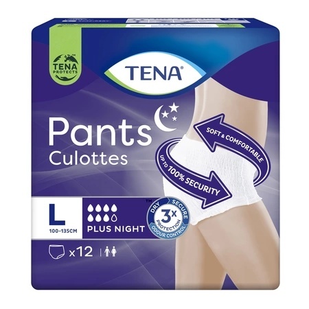 Scutece tip chilot pentru adulti Pants Plus Night, L, 12 bucati, Tena