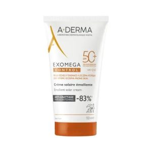 Crema emolienta cu protectie solara cu SPF50+ Exomega Control, 150ml, A-Derma
