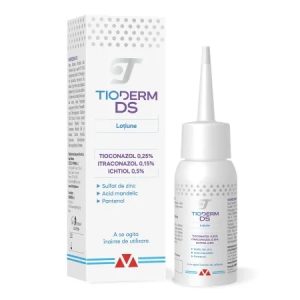 Lotiune intensiva Tioderm DS pentru dermatita seboreica, 50ml, Braderm