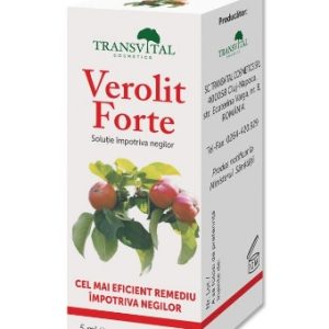 Solutie impotriva negilor Verolit Forte, 5 ml, Transvital