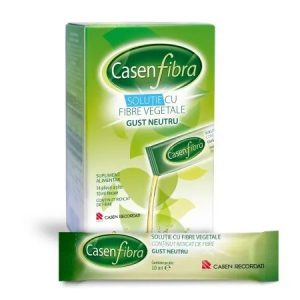 Solutie cu fibre vegetale gust neutru Casen Fibra, 14 plicuri, Casen Recordati