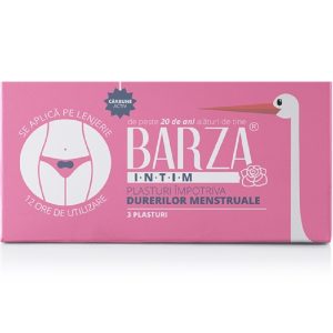 Plasturi impotriva durerilor menstruale, 3 bucati, Barza