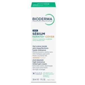 BIODERMA Sebium Kerato+ Gel crema nuantator anti-imperfectiuni, 30ml