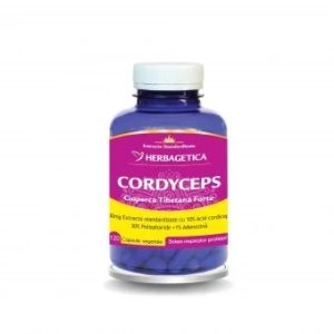Cordyceps 10/30/1 Ciuperca tibetana forte, 120 capsule, Herbagetica